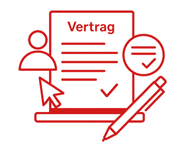 Schnelle Vertragserstellung in wenigen Klicks
